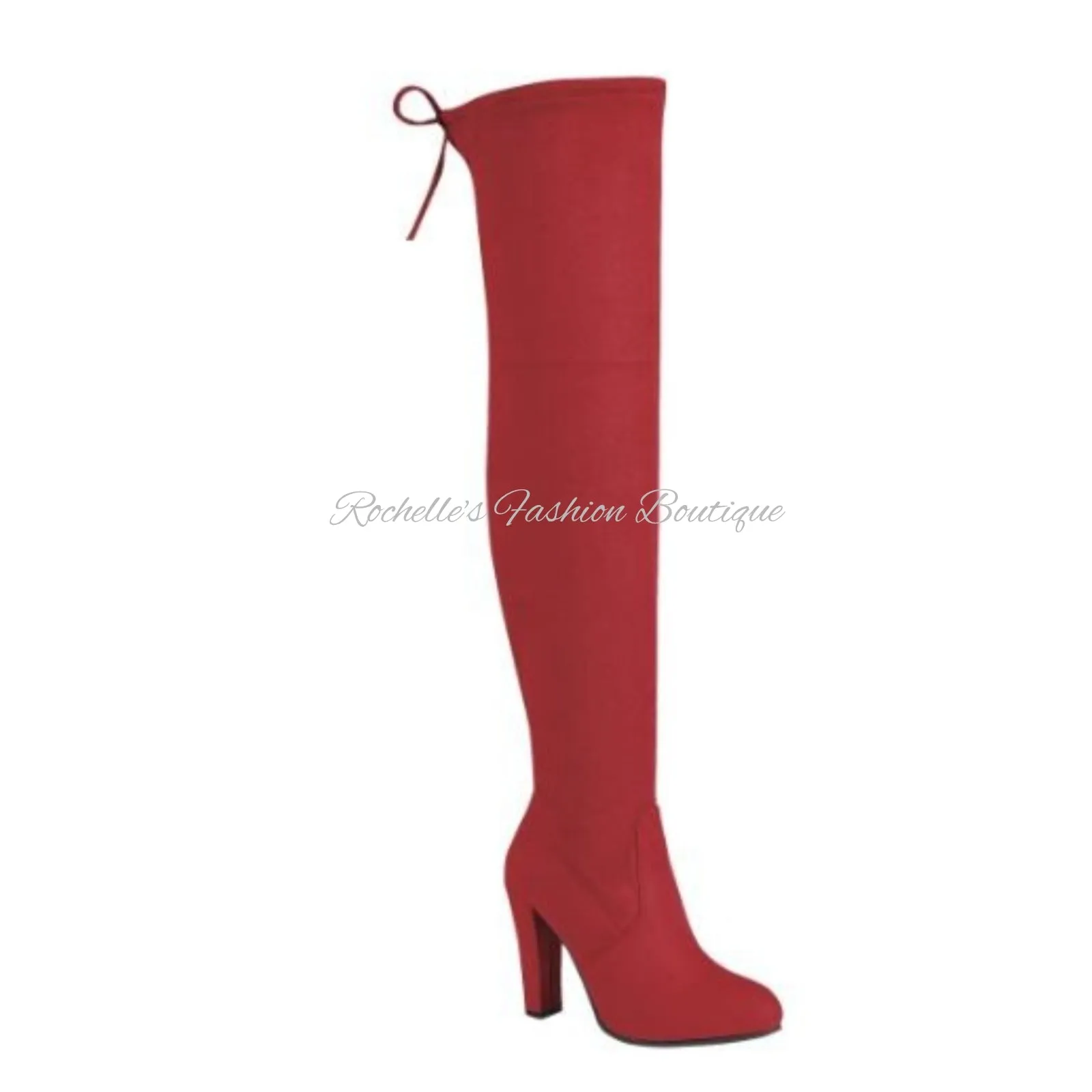Dasia-H1 Red Suede Boots